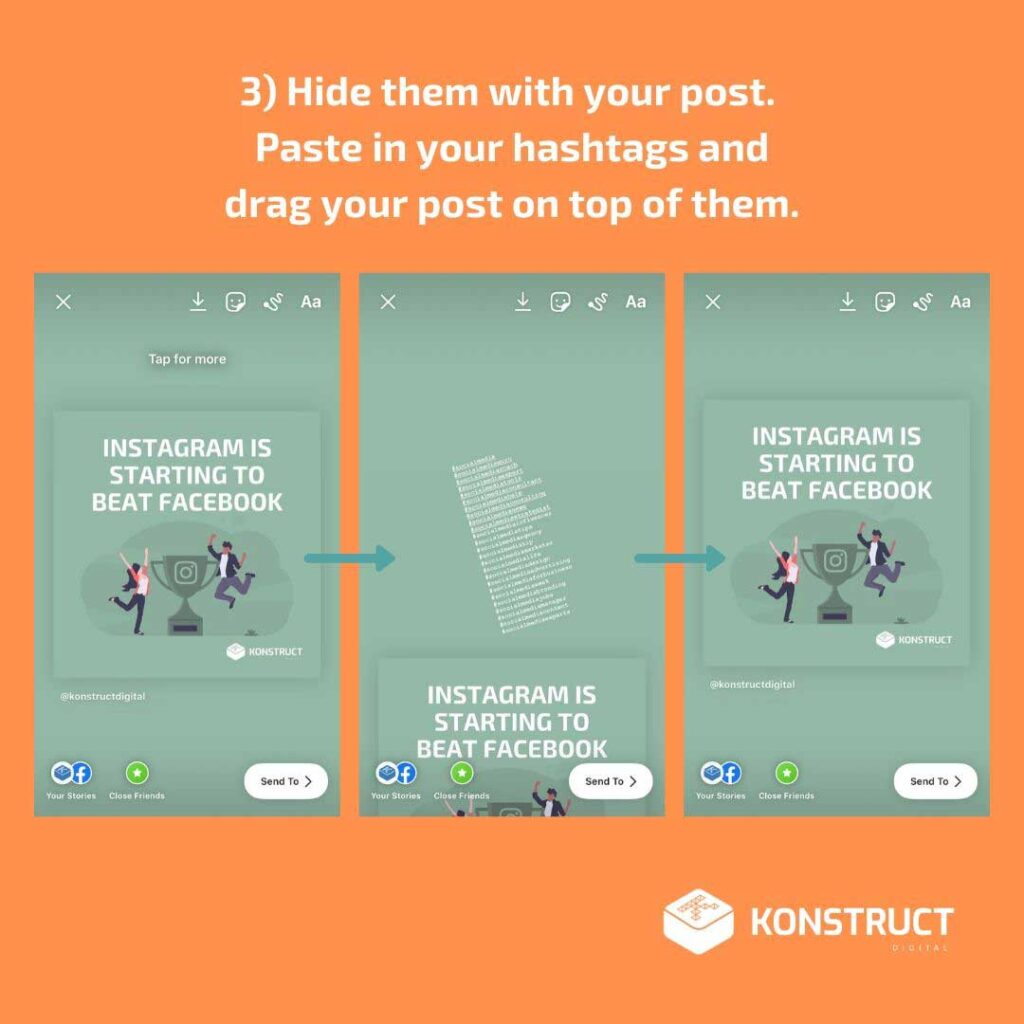 Hide The Hashtags in Your Instagram Story! Konstruct Digital